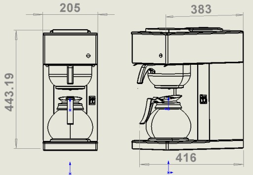 KOFFIEMACHINE INCL 1 KOFFIEKAN