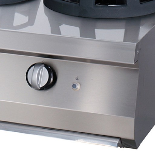 Premium Wok Brander - 2 x Ø 28,5 cm Pannenring - Dubbel - 90 cm Diep - Gas