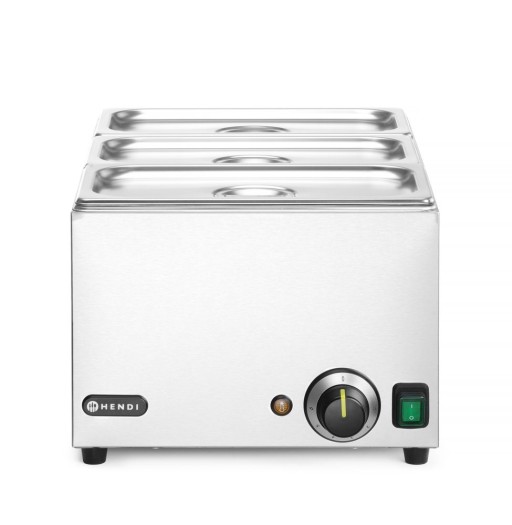 Set: Bain-marie HENDI RANGER + 3x GN 1/3 en deksel