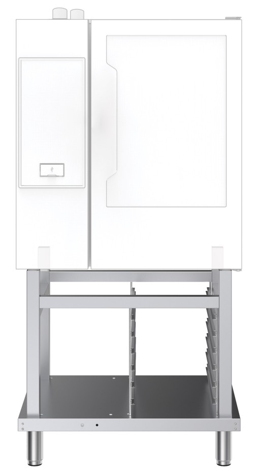 ONDERSTEL, OPEN, MET GELEIDERSET, VOOR OVEN 6&10x 1/1GN