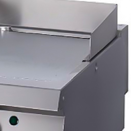 Heavy Duty Grillplaat - Glad Chroom - Enkel - 70 cm Diep - Gas