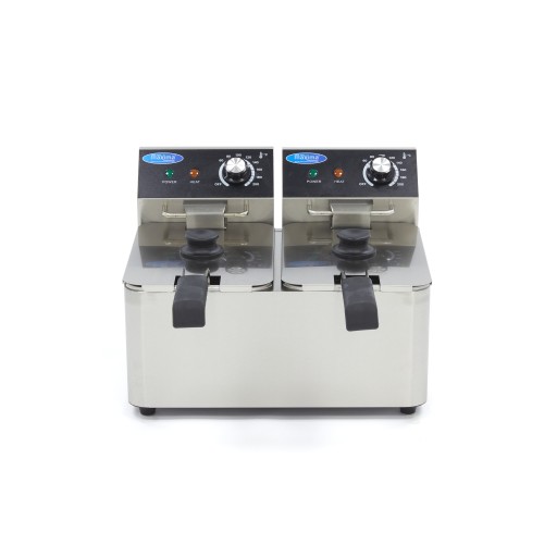 Frituurpan - 2x 4 L - 2 Manden - tot 1,5 Kg Frites