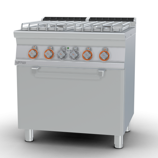 Gasfornuis - N. 4 branders - elektrische heteluchtoven