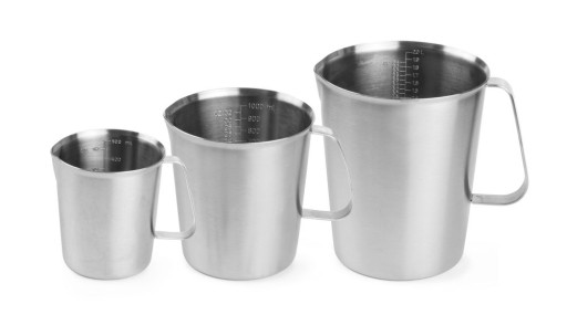 Maatbeker roestvast staal