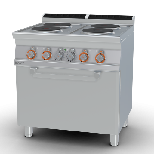 Elektrisch fornuis - N. 4 kookplaten - elektrische heteluchtoven