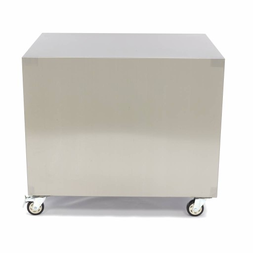 Onderstel RVS - 60 x 80 cm - 120 Kg Draagvermogen - Zwenkwielen