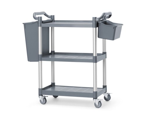 Serveerwagen van polypropyleen - 3 planken, klein