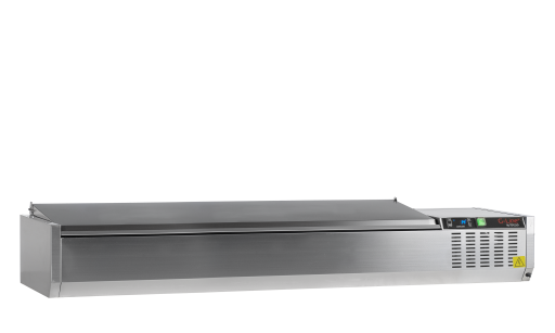 Opzetkoeling met RVS deksel |180cm| GVC33-180 S/S
