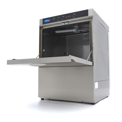 Horeca Vaatwasser - 50 x 50 cm - met Afvoer-, Glansspoel- en Zeeppomp - 400V