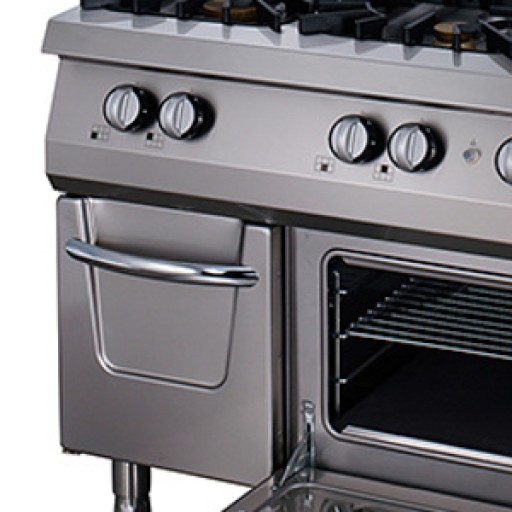 Premium Fornuis - 6 Pitten - Driedubbel - 90 cm Diep - Gas incl. Elektrische Oven