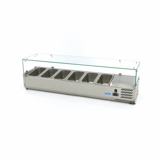 Opzetkoelvitrine - 150 cm - 6 x 1/3 GN Bakken