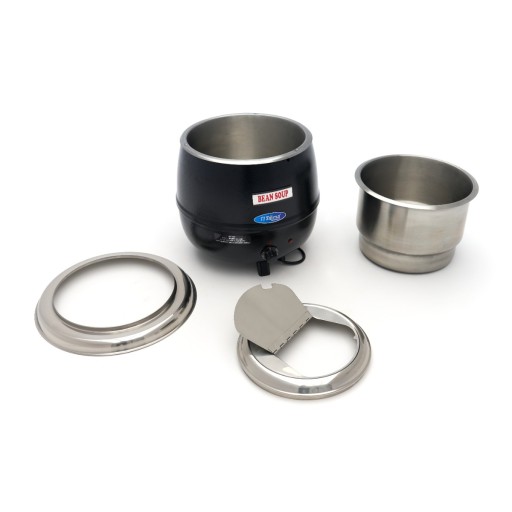 Soepketel - 13 L - Uitneembare binnenpan - met Dekselklep & Lepeluitsparing