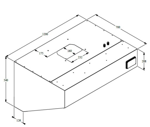 700 WANDKAP COMPLEET 1200