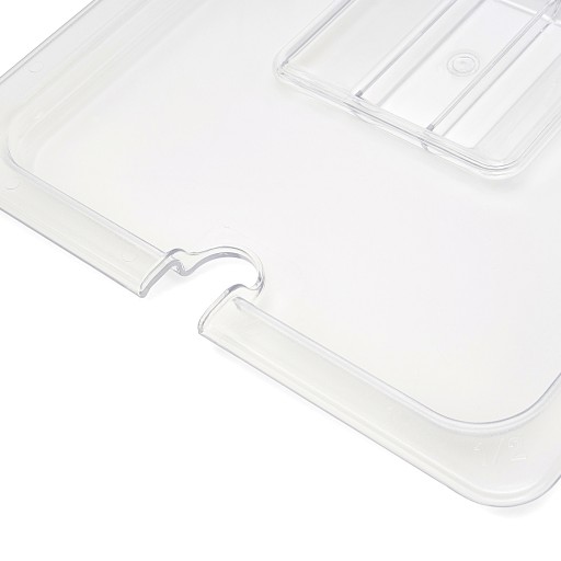 Gastronorm Deksel - 1/2 GN - Polycarbonaat - met Uitsparing