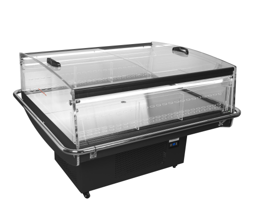 Energiezuinige impulskoeler met glazen deksels PDC126 VS SL LED