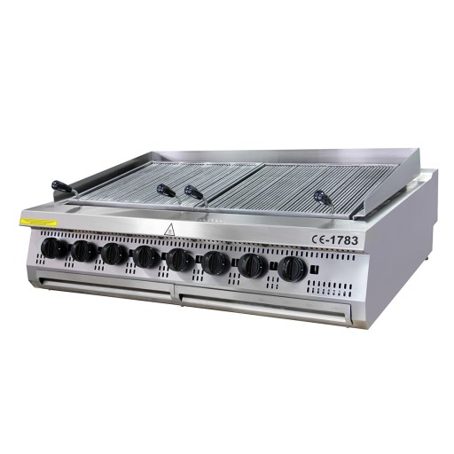 Premium Chargrill - 8 Zones - Driedubbel - 90 cm Diep - Gas