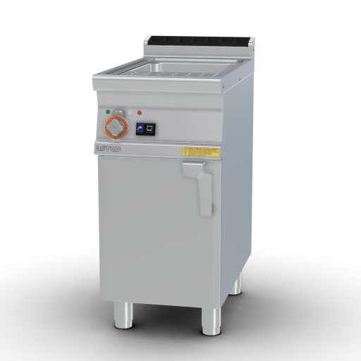 Pasta cooker threephase 25 lts. Tank cm. 30,5x33,5x32,7h. Automatic Water loading with level sensor - overflow device and floor draining (BASKETS EXCLUDED) (included 1 Head end filler strip mod.TPA-7)