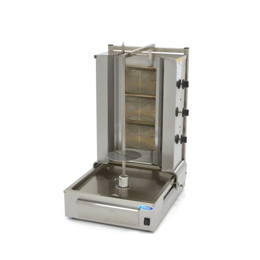 Shoarma Grill - 3 Branders - 40 Kg Vlees - Gas