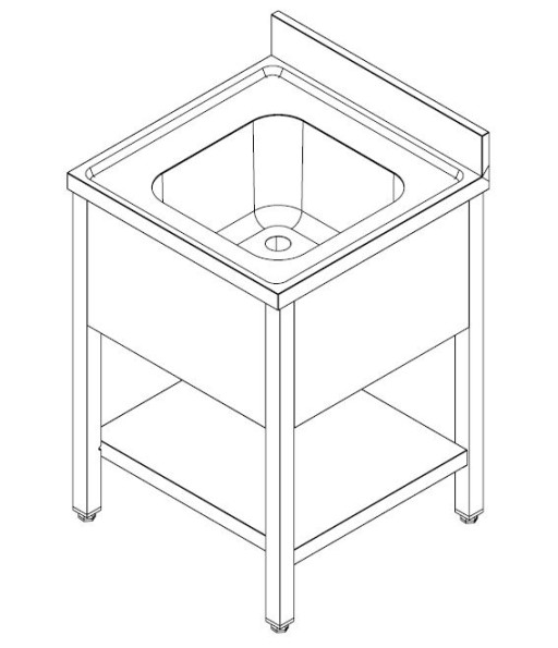 700 SPOELTAFEL BODEM 1M 700