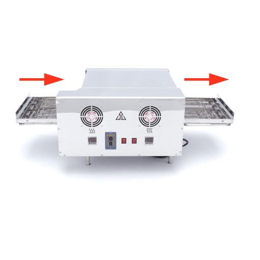 Pizza Oven met Transportband - 2 Pizza's Ø 20 cm - 30 Pizza's/U