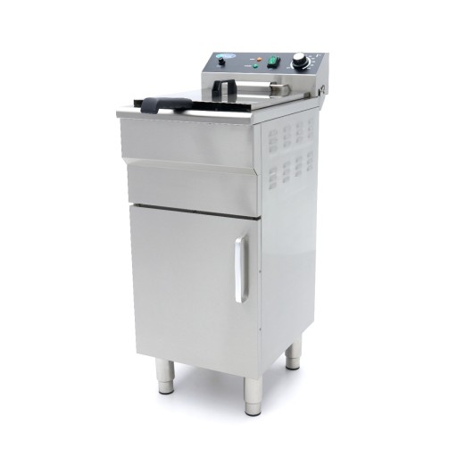 Frituurpan - 16 L - 1 Mand - met Tapkraan en Opbergruimte - 230V