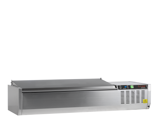 Opzetkoeling met RVS deksel |120cm| GVC38-120 S/S