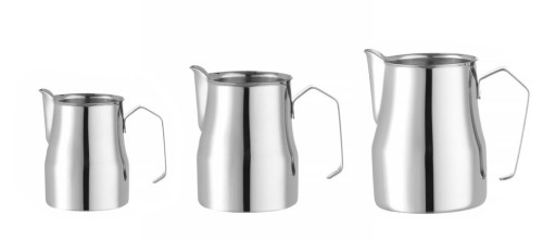 Melkkan met V-vormige schenktuit