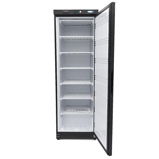 Vrieskast - 400 L - 6 Vaste Roosters - Zwart