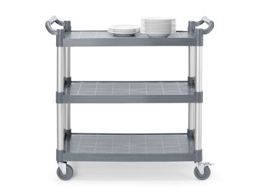 Serveerwagen polypropyleen met 3 bladen, groot