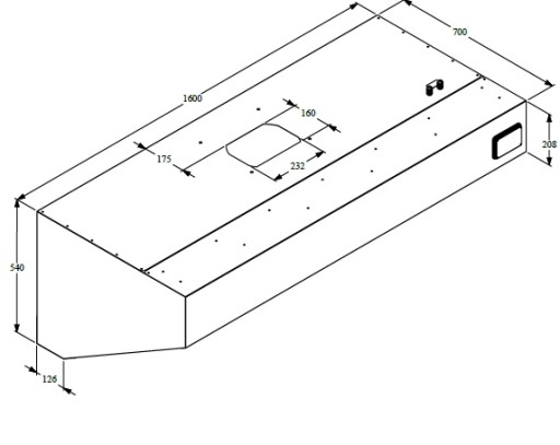 700 WANDKAP COMPLEET 1600