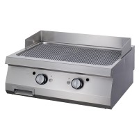 Premium Grillplaat - Gegroefd Chroom - Dubbel - 90 cm Diep - Gas