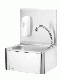 Wasbak - kraan met knie bediening