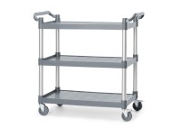 Serveerwagen polypropyleen met 3 bladen, groot