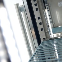 Koelwerkbank - 180 cm - 3 Glazen Deuren