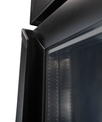 KOELKAST 1 GLASDEUR ZWART