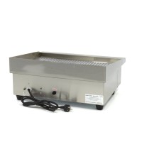 Grillplaat - Gegroefd - 55 cm - incl. Opvangbak