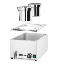Set: Bain-marie HENDI Ranger + 2x bak 4L met deksel