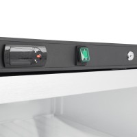 Vrieskast - 600 L - Zwart - met Glazen Deur