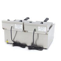 Frituurpan - 2x 13 L - 2 Manden - met Tapkraan