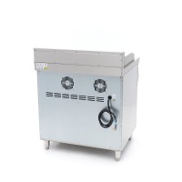 Inductie Grillplaat 700 - Glad en Gegroefd - 10000W - Dubbel - met Onderstel