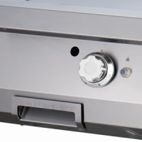 Heavy Duty Grillplaat - Half Gegroefd - Dubbel - 70 cm Diep - Gas