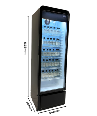 KOELKAST 1 GLASDEUR 280L