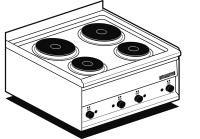 Electric Cooking top nr.4 plates