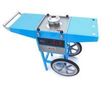 Suikerspinmachine – Ø 52 cm – Blauw – met Onderstel