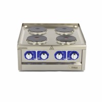 Kookplaat Horeca - 4 Pitten - Dubbel - 60 cm Diep - 400V