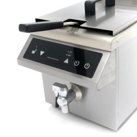 Frituurpan - 8 L - 1 Mand - Inductie - met Tapkraan