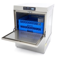 Horeca Vaatwasser - 50 x 50 cm - met Afvoer-, Glansspoel- en Zeeppomp - Digitaal Display - 230V