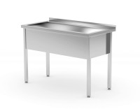 Enkele spoeltafel - gelast