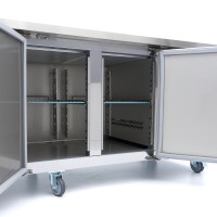 Koelwerkbank - 223 cm - 4 Deuren