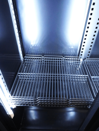 KOELKAST 3 GLASDEUREN ZW HEAT